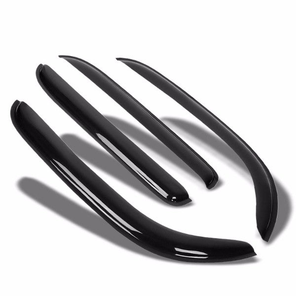 Smoke Tinted Side Window Wind/Rain Vent Deflectors Visors Guard for Nissan Cube