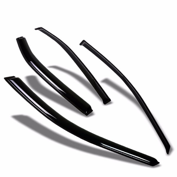 Smoke Tinted Side Window Wind/Rain Vent Deflectors Visors Guard for Acura TL
