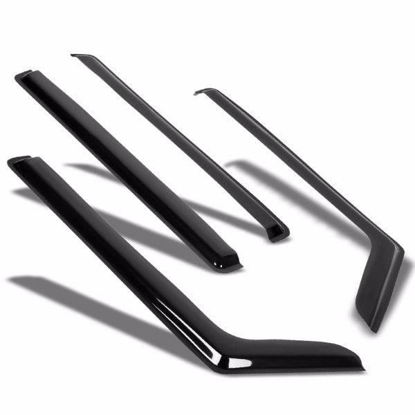 Smoke Tinted Side Window Wind/Rain Vent Deflectors Visors Guard for Hummer H2