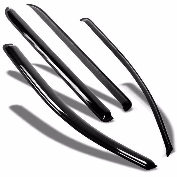 Smoke Tinted Side Window Wind/Rain Vent Deflectors Visors Guard for GMC Sierra