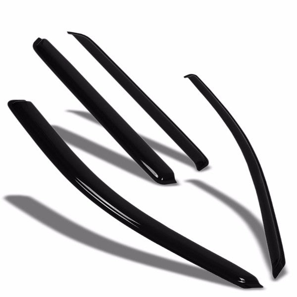 Smoke Tinted Side Window Wind/Rain Vent Deflectors Visors Guard for VW Golf