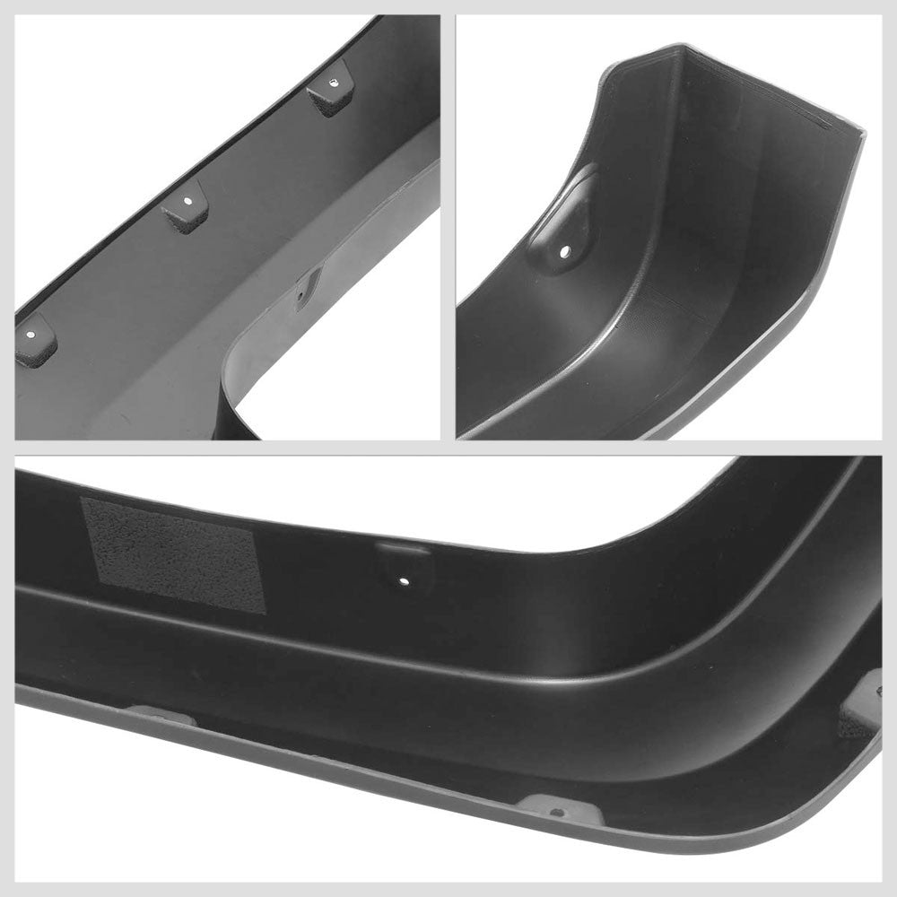 4PCS Black Pocket Style Wheel Fender Flares For 14-18 2500 3500 HD 6.5"/8" Bed