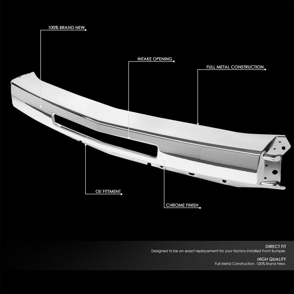 Bolt-On Chrome Front Bumper Impact Bar Bar For 07-10 Silverado 2500 3500 HD