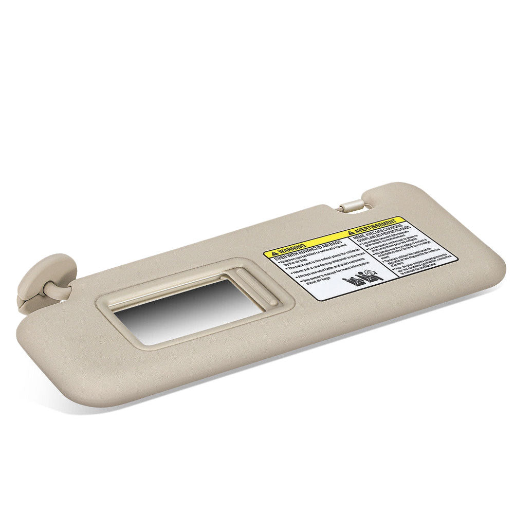 Beige Drive Side (Left) Sun Visor Sunshade 08-13 Highlander BFC-SVR-TY-0243