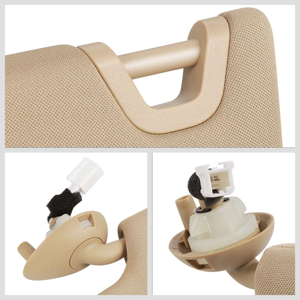 BFC-SVR-TY-0251 Drive Side (Left) Tan Sun Visor For 08-12 Honda Accord (CP1/2/3 CS1/2 8th Gen)