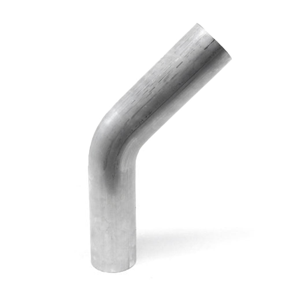 AT45-325-CLR-35 HPS 45 Degree Bend 3.25" (83mm) OD Aluminum 16Gauge Elbow Tubing Pipe 3-1/2" CLR