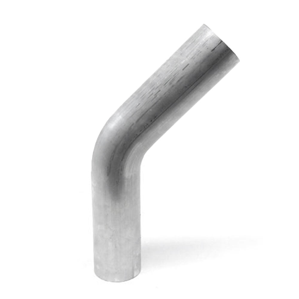 AT45-162-CLR-25 HPS 45 Degree Bend 1-5/8" (41mm) OD Aluminum 16 Gauge Elbow Tubing Pipe 2.5" CLR