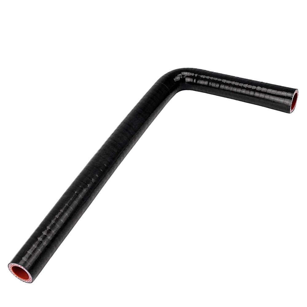 HTSEC90-075-L5X36-BLK HPS 3/4" (19mm) with 5" and 36" Leg Black 90 Degree Silicone Elbow Coupler Hose