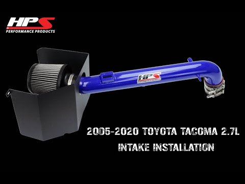 HPS Black Shortram Air Intake Heat Shield Kit For 05-15 Toyota Tacoma 2.7L I4 Non-Turbo
