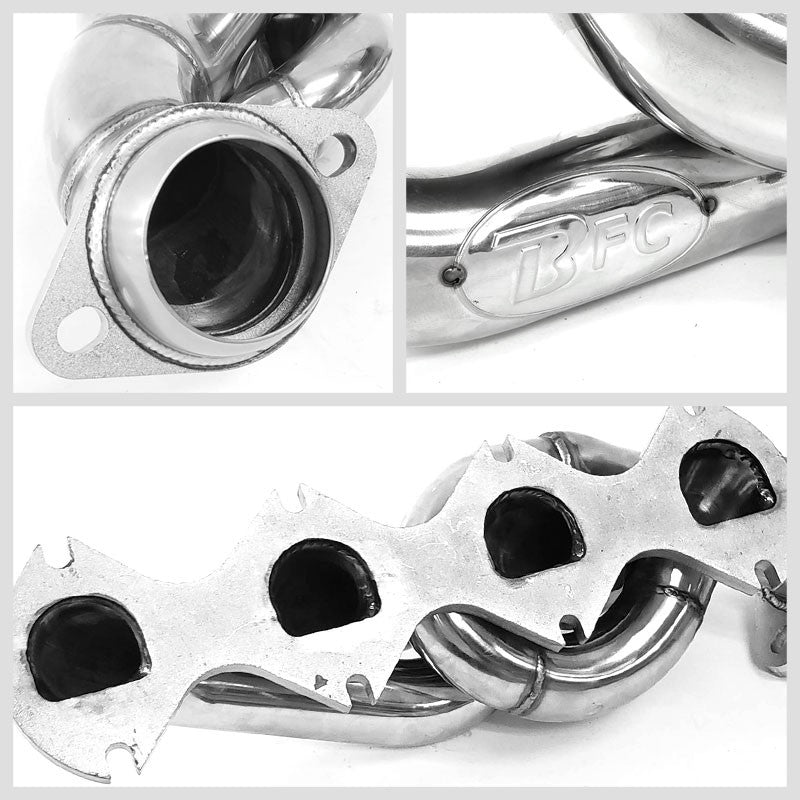 BFC Stainless Steel Exhaust Shorty Header Manifold Set For Ford 05-10 F250/F350 SuperDuty V8 5.4L-Performance-BuildFastCar