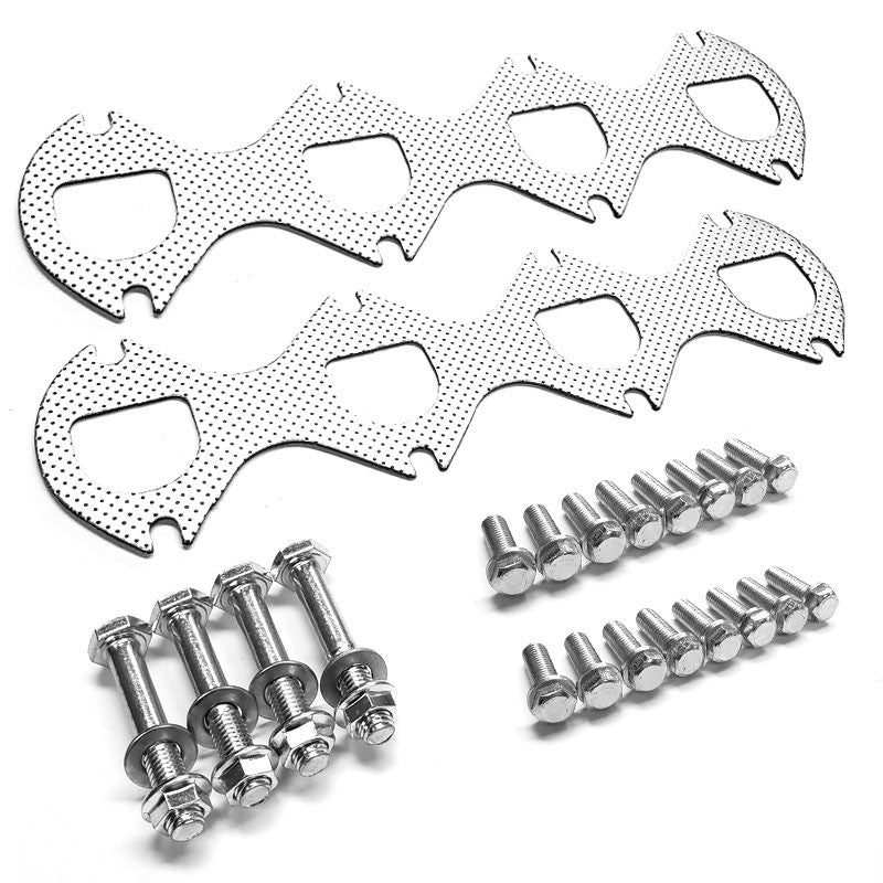 BFC Stainless Steel Exhaust Shorty Header Manifold Set For Ford 05-10 F250/F350 SuperDuty V8 5.4L-Performance-BuildFastCar