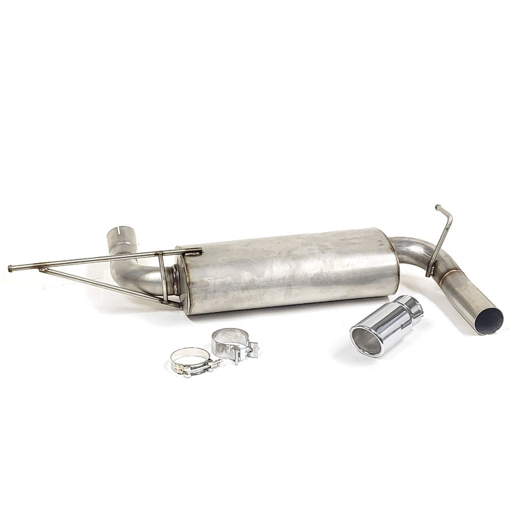 BFC Axleback Exhaust System Black Rolled Tip 07-18 Jeep Wrangler JK 15-1001-CHT