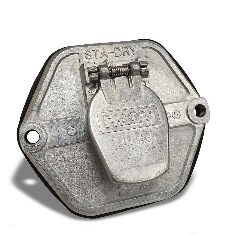 Phillips 15-763 7-Way 30 AMP Circuit Breakers Socket Split Pin Extended Barrel-Electrical Connector-BuildFastCar-BFC-PHI-15-763