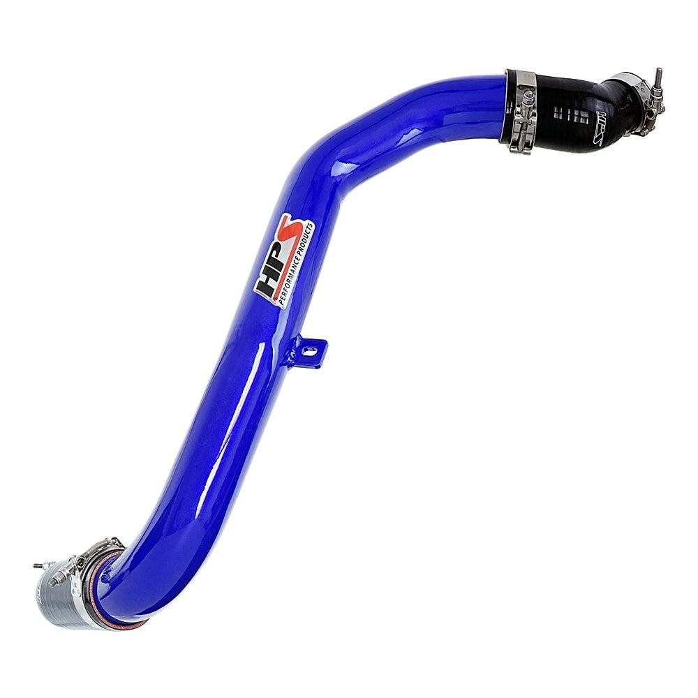 HPS Blue Hot Side Intercooler Charge Pipe For 13-17 Hyundai Veloster 1.6L Turbo