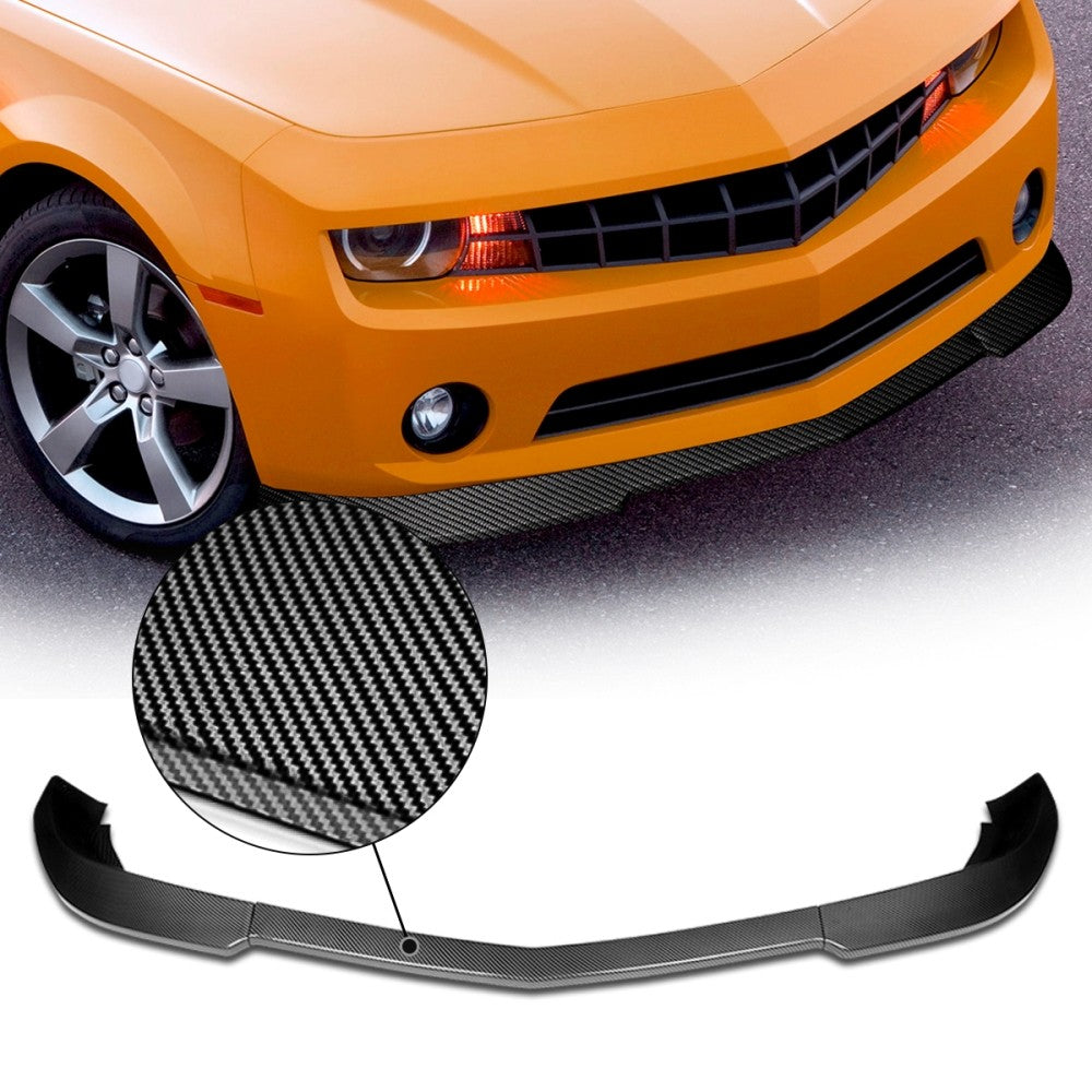 BFC Carbon Look Front Bumper Lip Wing Diffuser 10-13 Camaro V6 27-BMPL-F554-PCF