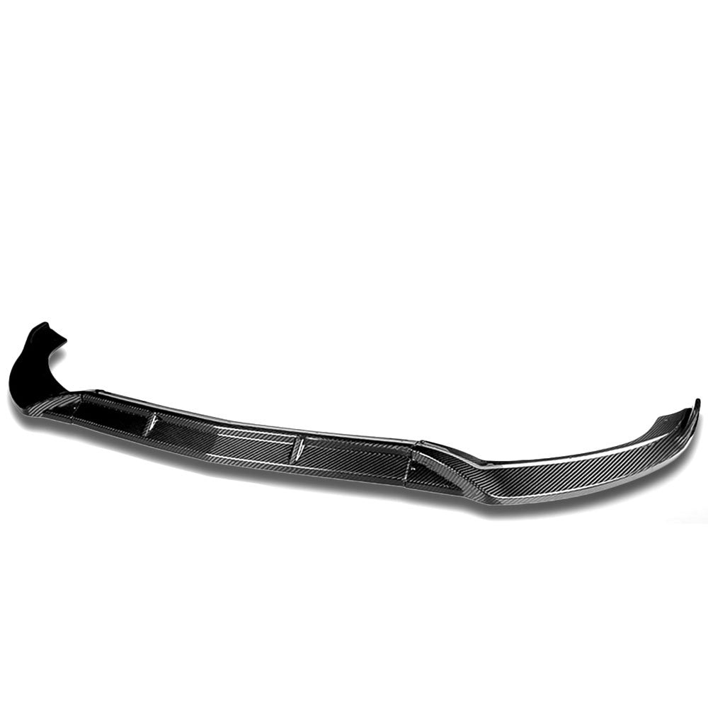 Real Glossy Carbon Fiber Front Bumper Lip 15-18 Benz C-Class W205 27-BMPL-F-667-R-RCF