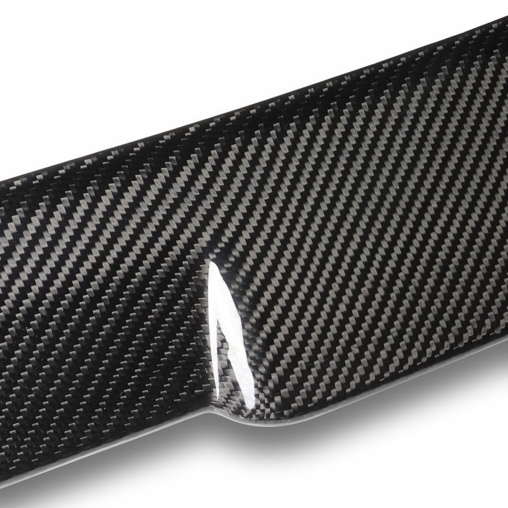 Black Carbon Fiber Rear Window Roof Spoiler 17-22 Q60 Coupe V37 BFC-RESPL-6622-CF