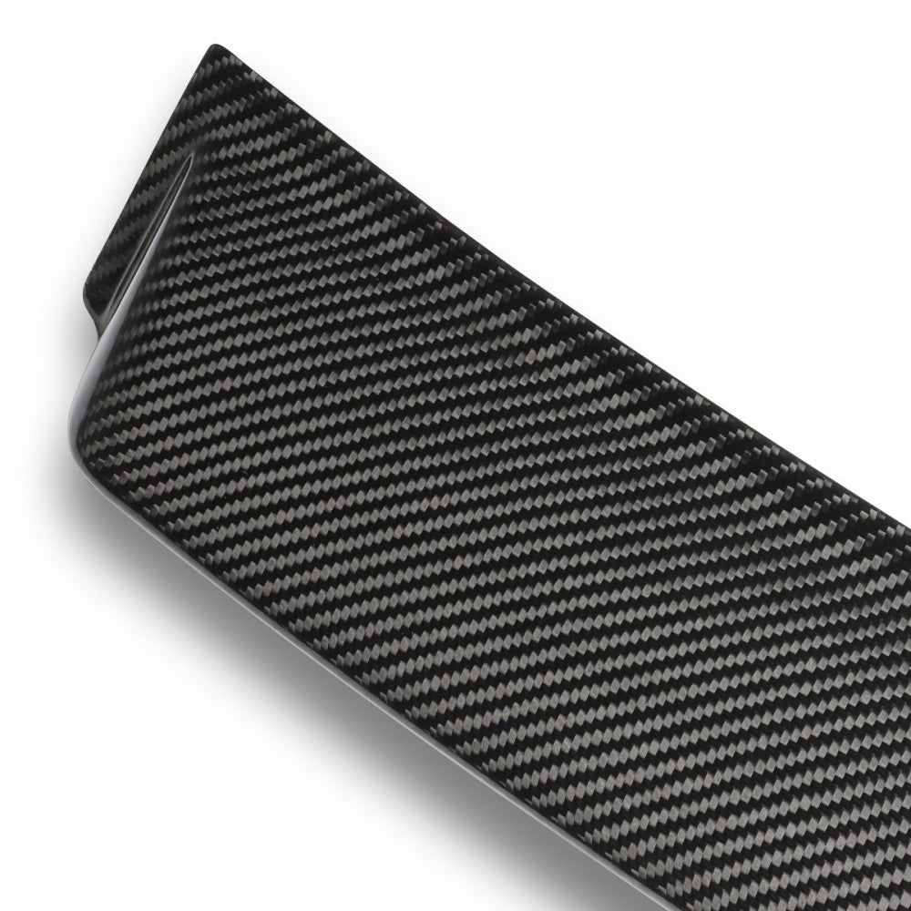 Black Carbon Fiber Rear Window Roof Spoiler 17-22 Q60 Coupe V37 BFC-RESPL-6622-CF