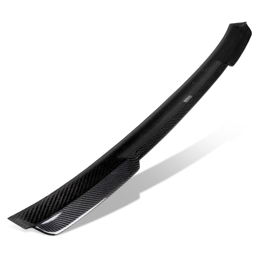 Black Carbon Fiber Rear Window Roof Spoiler 17-22 Q60 Coupe V37 BFC-RESPL-6622-CF
