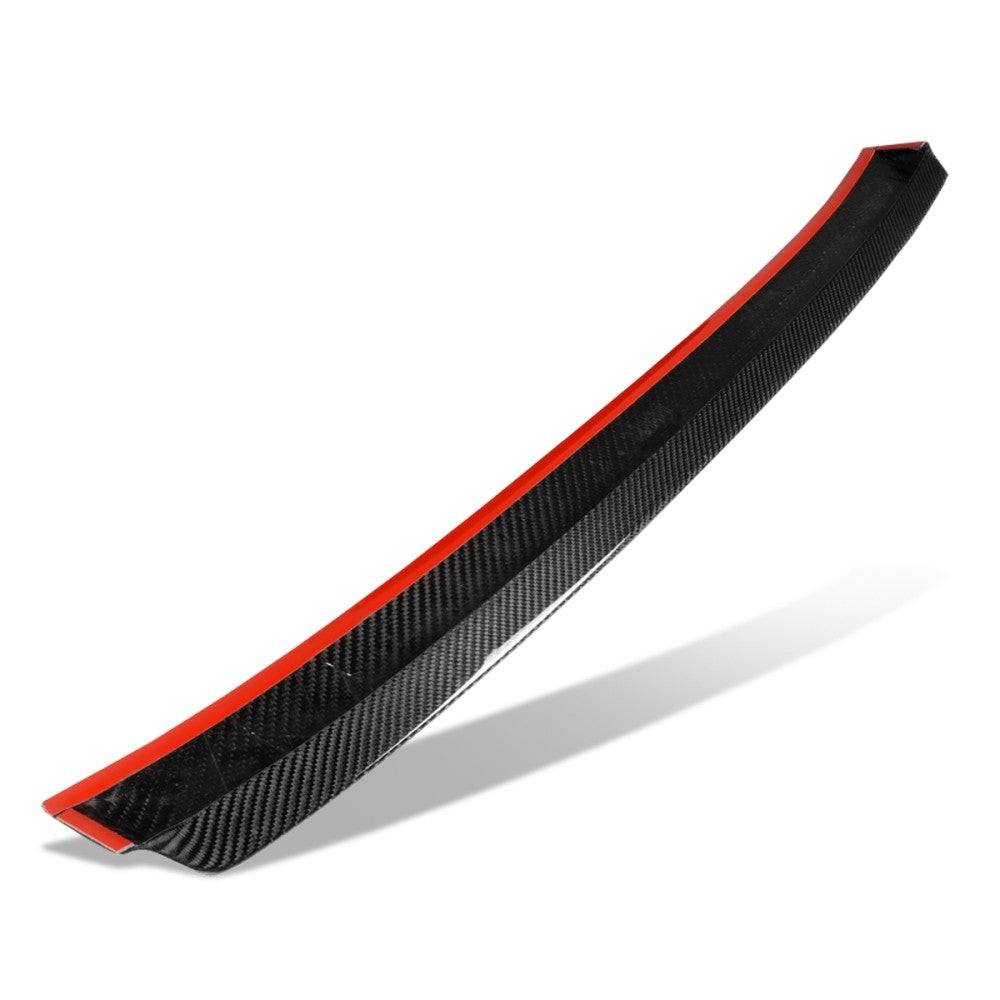 Black Carbon Fiber Rear Window Roof Spoiler STP Style 16-22 Maxima A36 BFC-RESPL-6629-CF