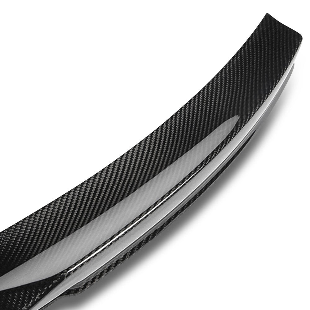 Black Carbon Fiber Rear Trunk Lid Spoiler 15-20 BMW M4 F82 Coupe BFC-RESPL-6115-CF