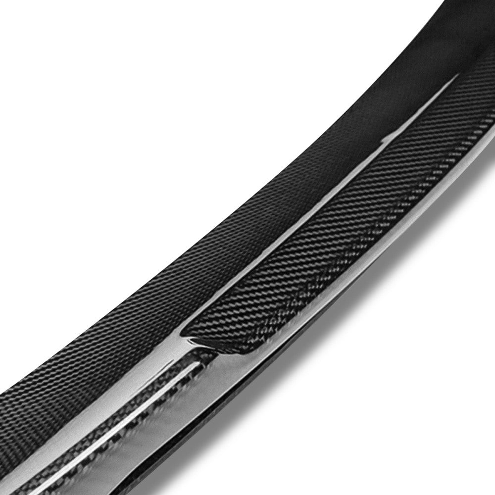 Black Carbon Fiber Rear Trunk Lid Spoiler 10-16 5-Series F10 Sedan BFC-RESPL-6146-CF