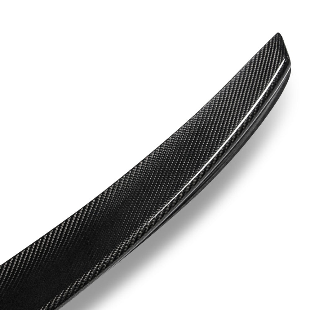 Black Carbon Fiber Rear Trunk Lid Spoiler 12-19 BMW 3-Series F30/F80 BFC-RESPL-6147-CF