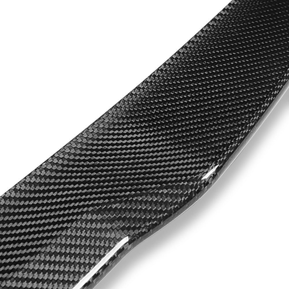 Black Carbon Fiber Rear Trunk Lid Spoiler 14-20 4-Series F32 Coupe BFC-RESPL-6151-CF