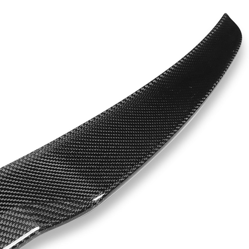 Black Carbon Fiber Rear Trunk Lid Spoiler 14-20 4-Series F32 Coupe BFC-RESPL-6151-CF