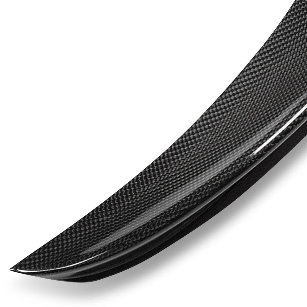 Black Carbon Fiber Rear Trunk Lid Spoiler 05-12 3-Series E90 Sedan BFC-RESPL-6159-CF