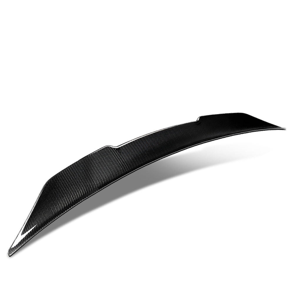 Black Carbon Fiber Rear Trunk Lid Spoiler 15-20 4-Series F36 GranCoupe BFC-RESPL-6163-CF