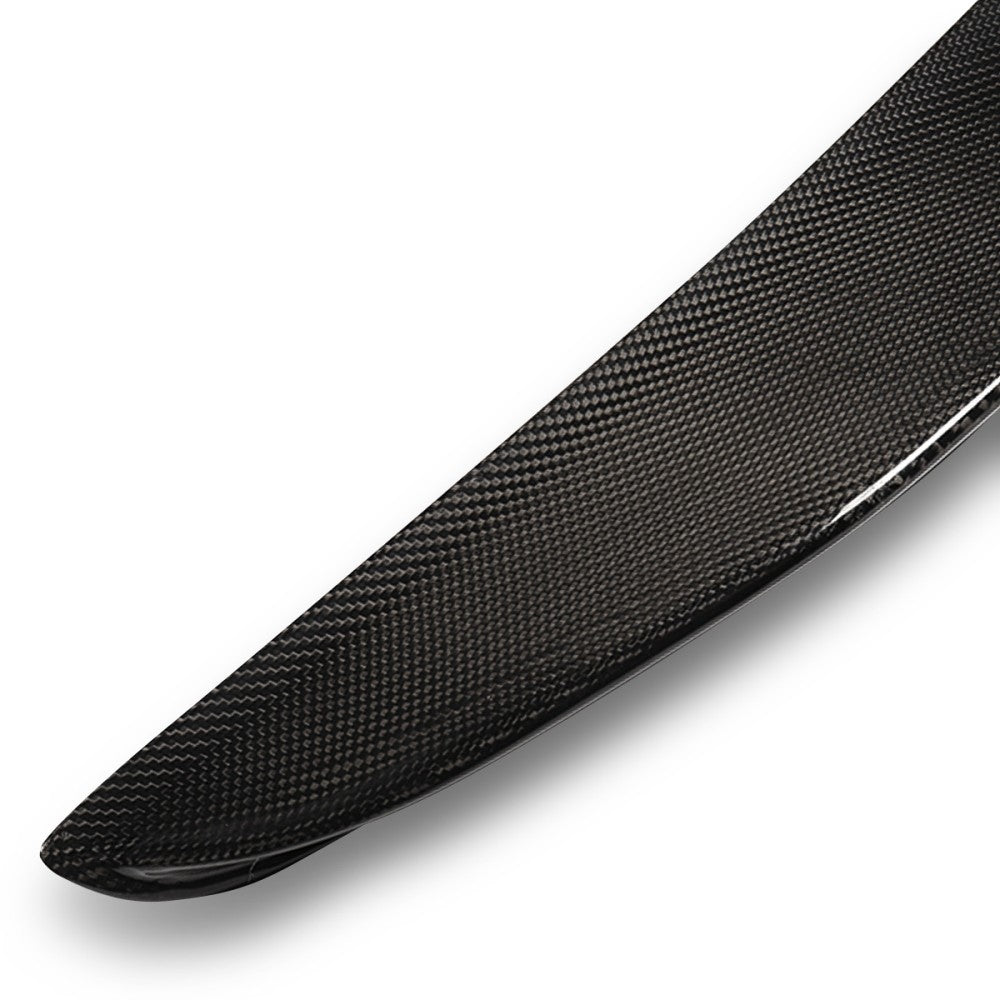 Black Carbon Fiber Rear Trunk Lid Spoiler 04-10 5-Series E60 Sedan BFC-RESPL-6175-CF
