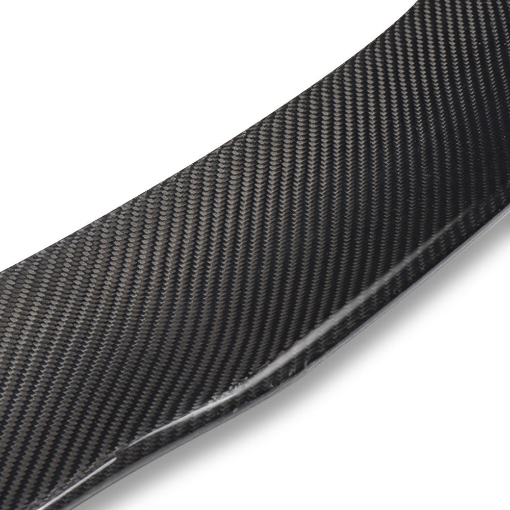 Black Carbon Fiber Rear Trunk Lid Spoiler 05-12 3-Series E90 Sedan BFC-RESPL-6179-CF