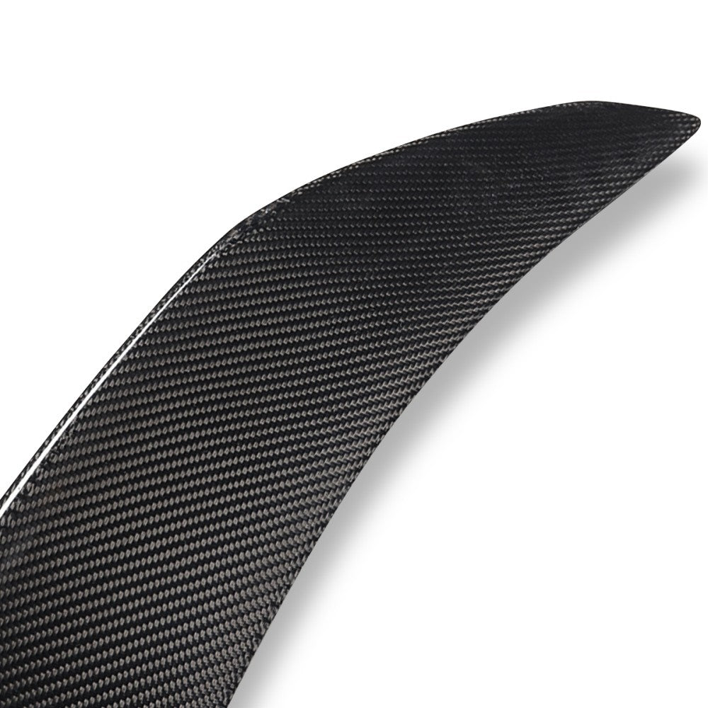 Black Carbon Fiber Rear Trunk Lid Spoiler 05-12 3-Series E90 Sedan BFC-RESPL-6179-CF