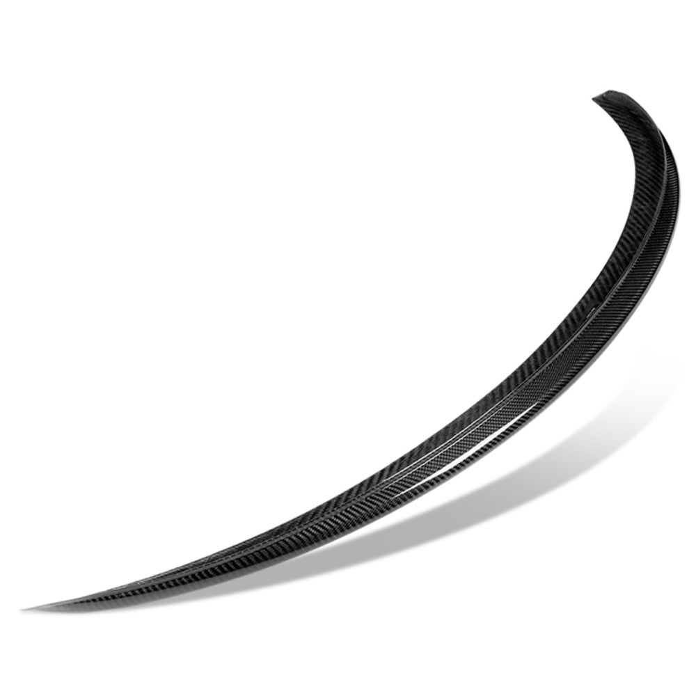 Black Carbon Fiber Rear Trunk Lid Spoiler 13-19 CLA-Class C117 Sedan BFC-RESPL-6215-CF