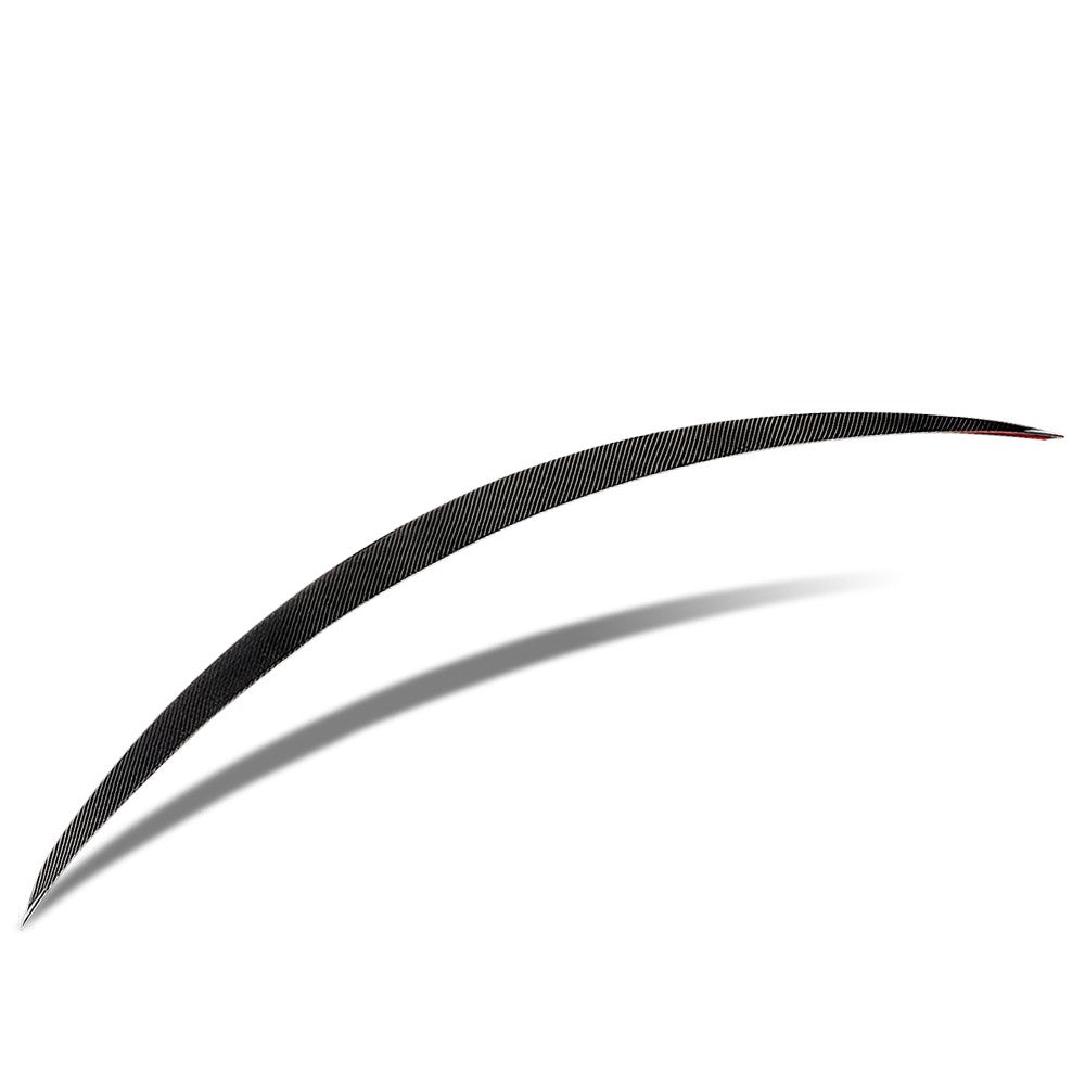 Black Carbon Fiber Rear Trunk Lid Spoiler 15-21 C-Class W205 Sedan BFC-RESPL-6216-CF