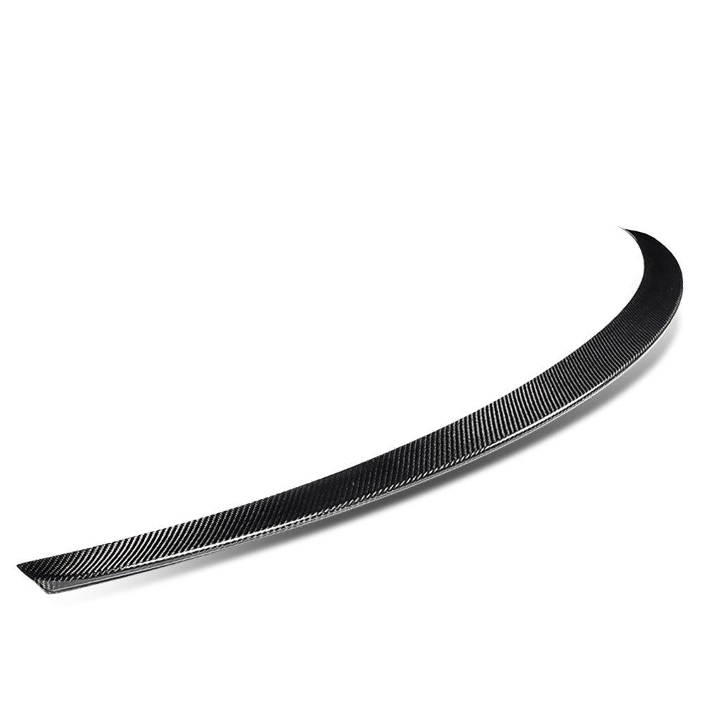 Black Carbon Fiber Rear Trunk Lid Spoiler 17-21 C-Class W205 Coupe BFC-RESPL-6217-CF