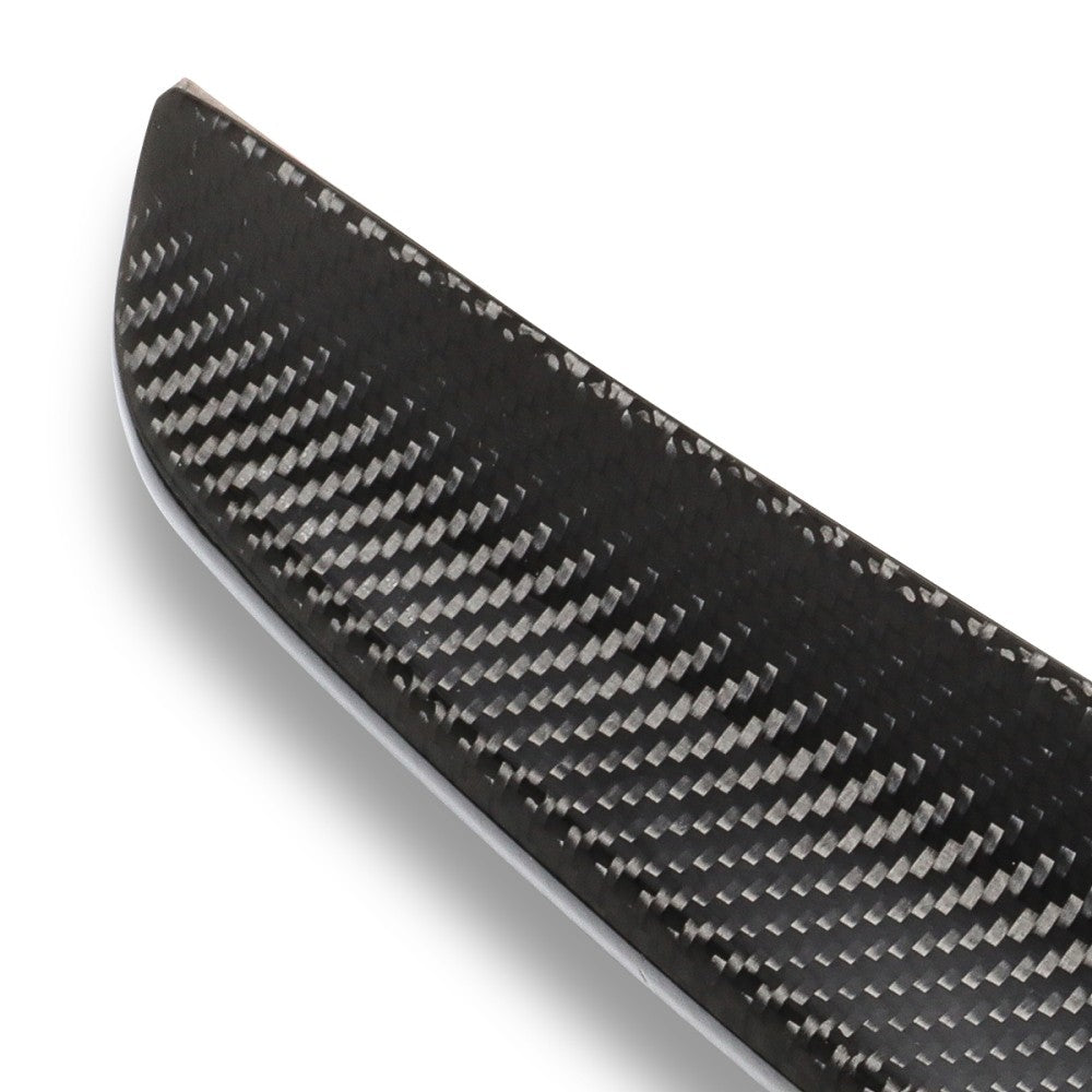 Black Carbon Fiber Rear Trunk Lid Spoiler 14-20 S-Class W222 Sedan BFC-RESPL-6218-CF