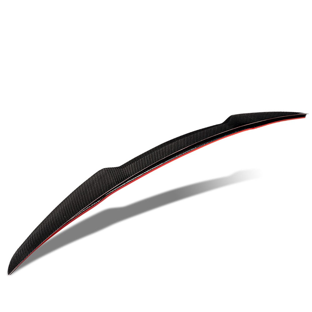 Black Carbon Fiber Rear Trunk Lid Spoiler 17+ Audi A4/S4 B9 Sedan BFC-RESPL-6308-CF