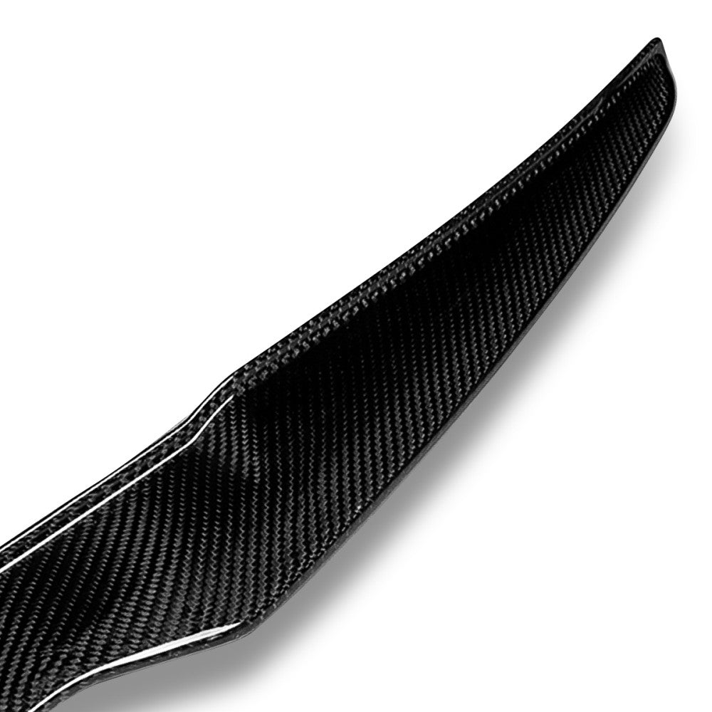 Black Carbon Fiber Rear Trunk Lid Spoiler 17+ Audi A4/S4 B9 Sedan BFC-RESPL-6308-CF