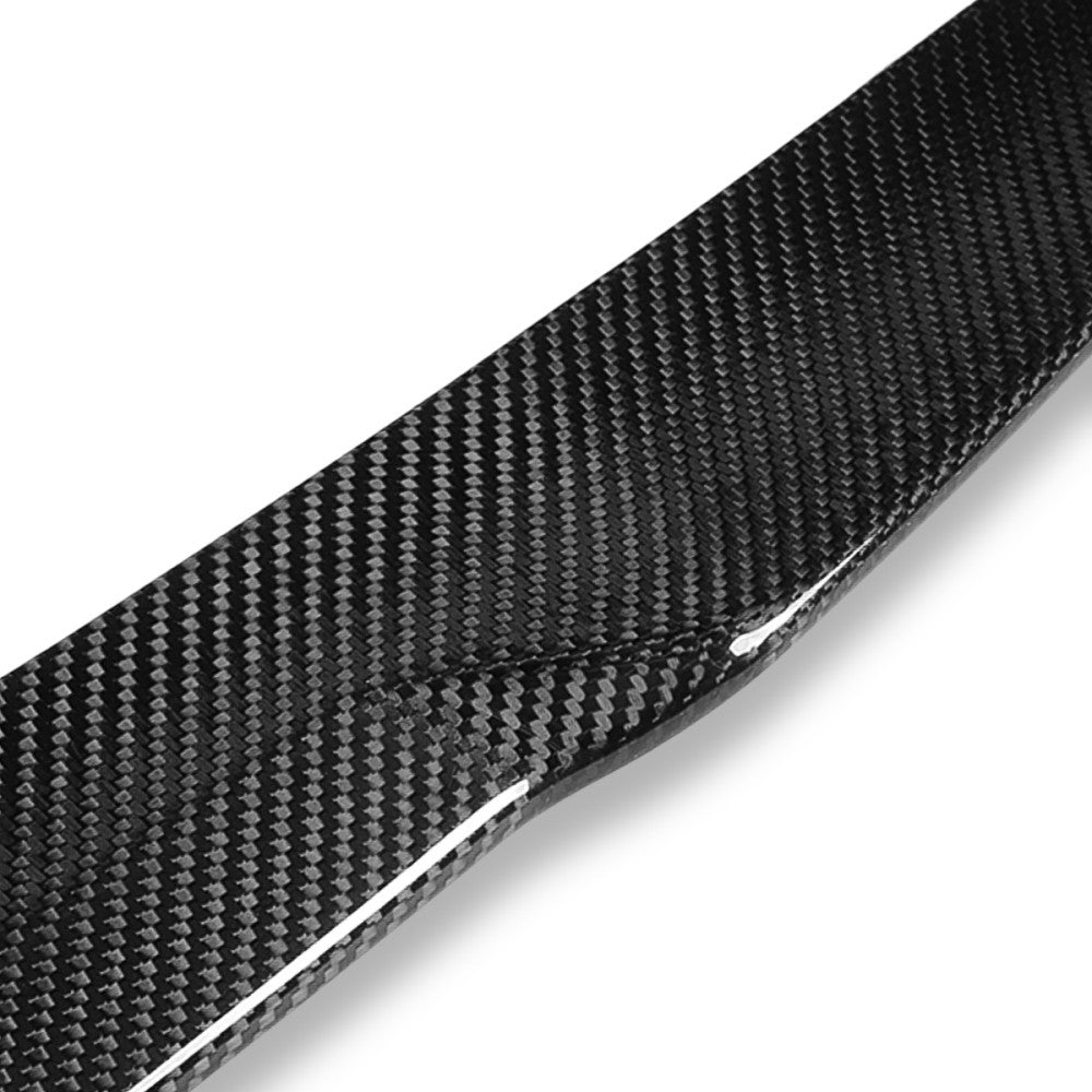 Black Carbon Fiber Rear Trunk Lid Spoiler 08-12 A4 PreFacelift B8 BFC-RESPL-6314-CF