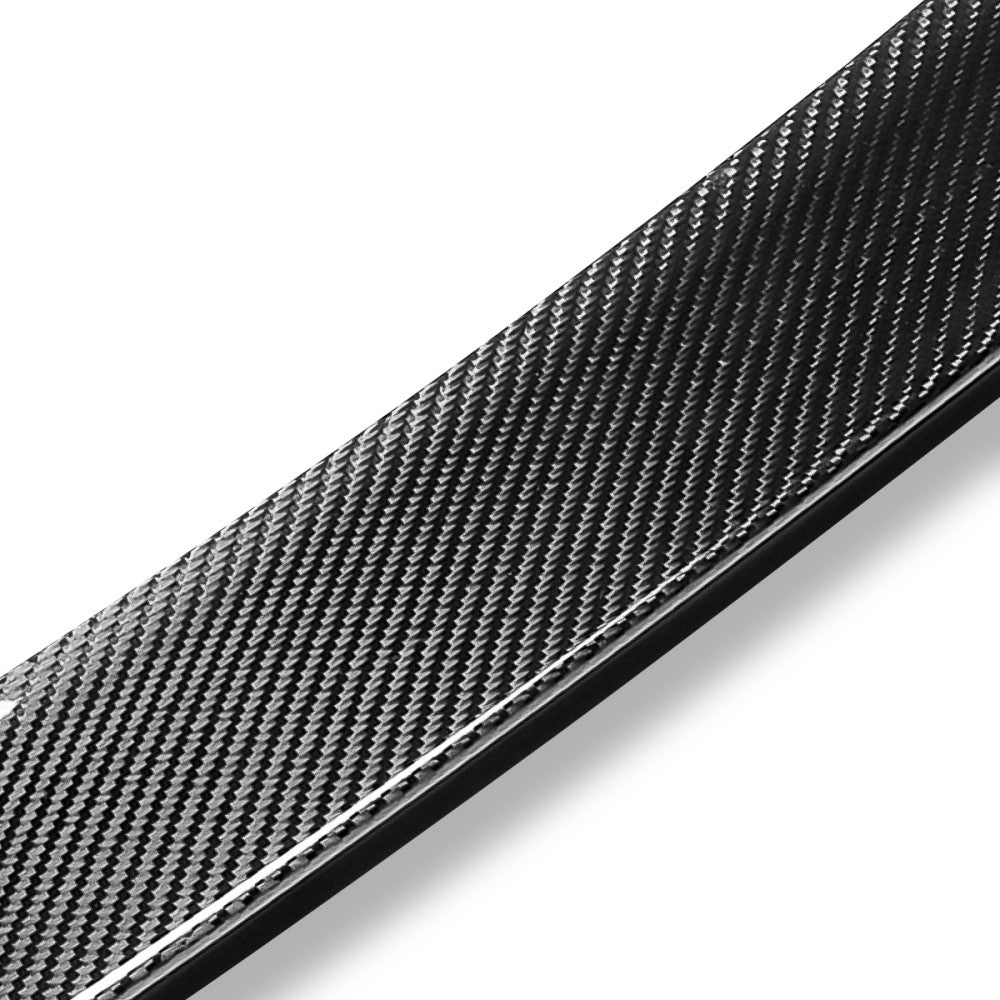 Black Carbon Fiber Rear Trunk Lid Spoiler 22+ Honda Civic FE Sedan BFC-RESPL-6430-CF