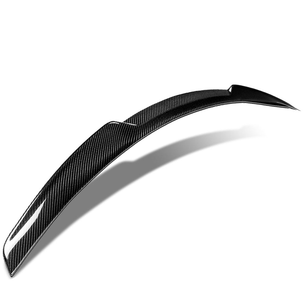 Black Carbon Fiber Rear Trunk Lid Spoiler V Style 17-22 Q60 Coupe V37 BFC-RESPL-6615-CF