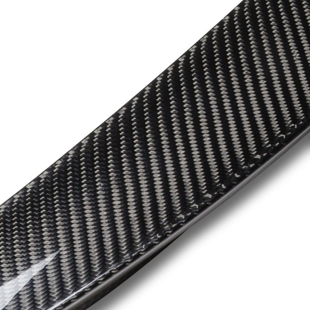 Black Carbon Fiber Rear Trunk Lid Spoiler STP Style 14+ Q50 Sedan V37 BFC-RESPL-6638-CF