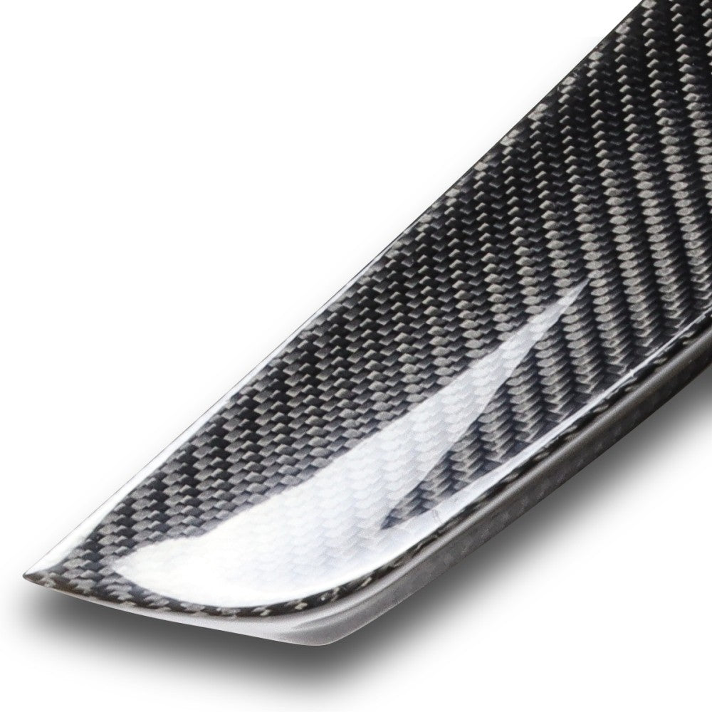 Black Carbon Fiber Rear Trunk Lid Spoiler STP Style 14+ Q50 Sedan V37 BFC-RESPL-6638-CF