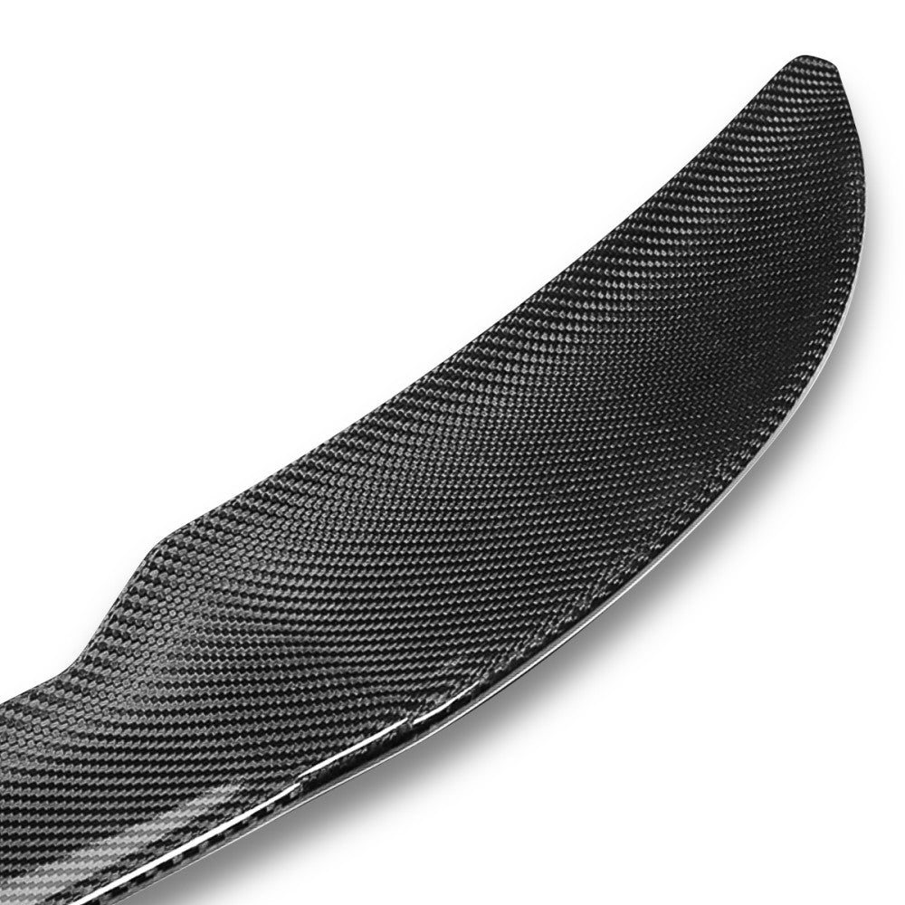 Black Carbon Fiber Rear Trunk Lid Spoiler 21+ IS-Series XE30 Sedan BFC-RESPL-6645-CF