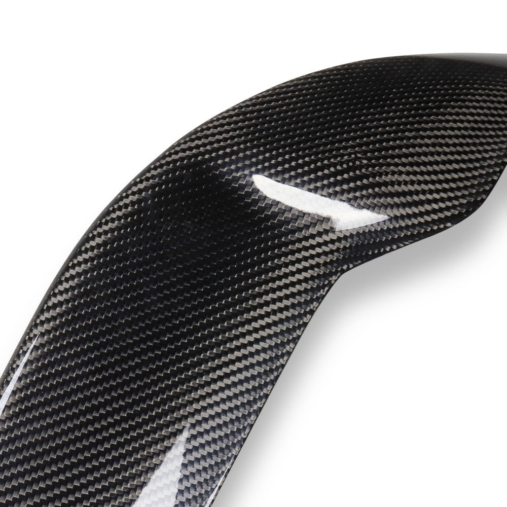 Black Carbon Fiber Rear Window Windshield Spoiler 10-13 VW GTI Mk6 BFC-RESPL-7104-CF