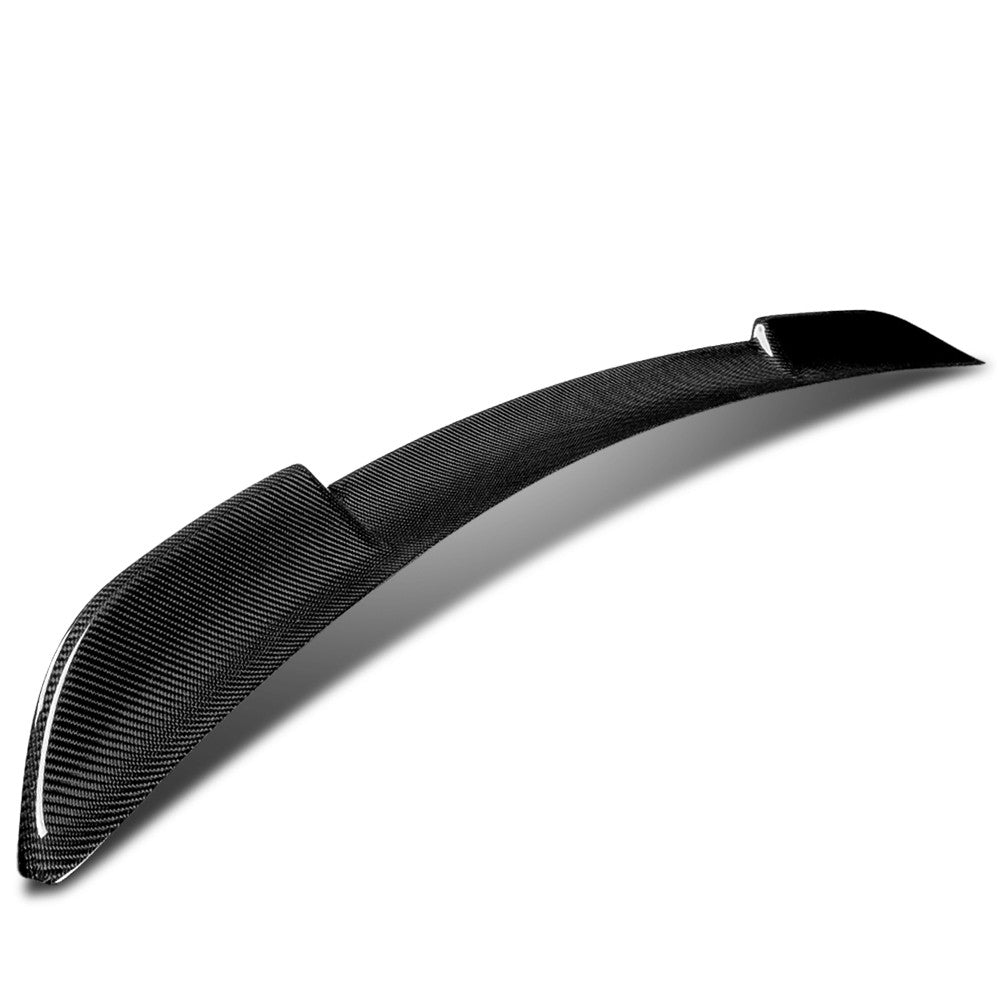 Black Carbon Fiber Rear Trunk Lid Spoiler 15-22 Ford Mustang S550 BFC-RESPL-7206-CF