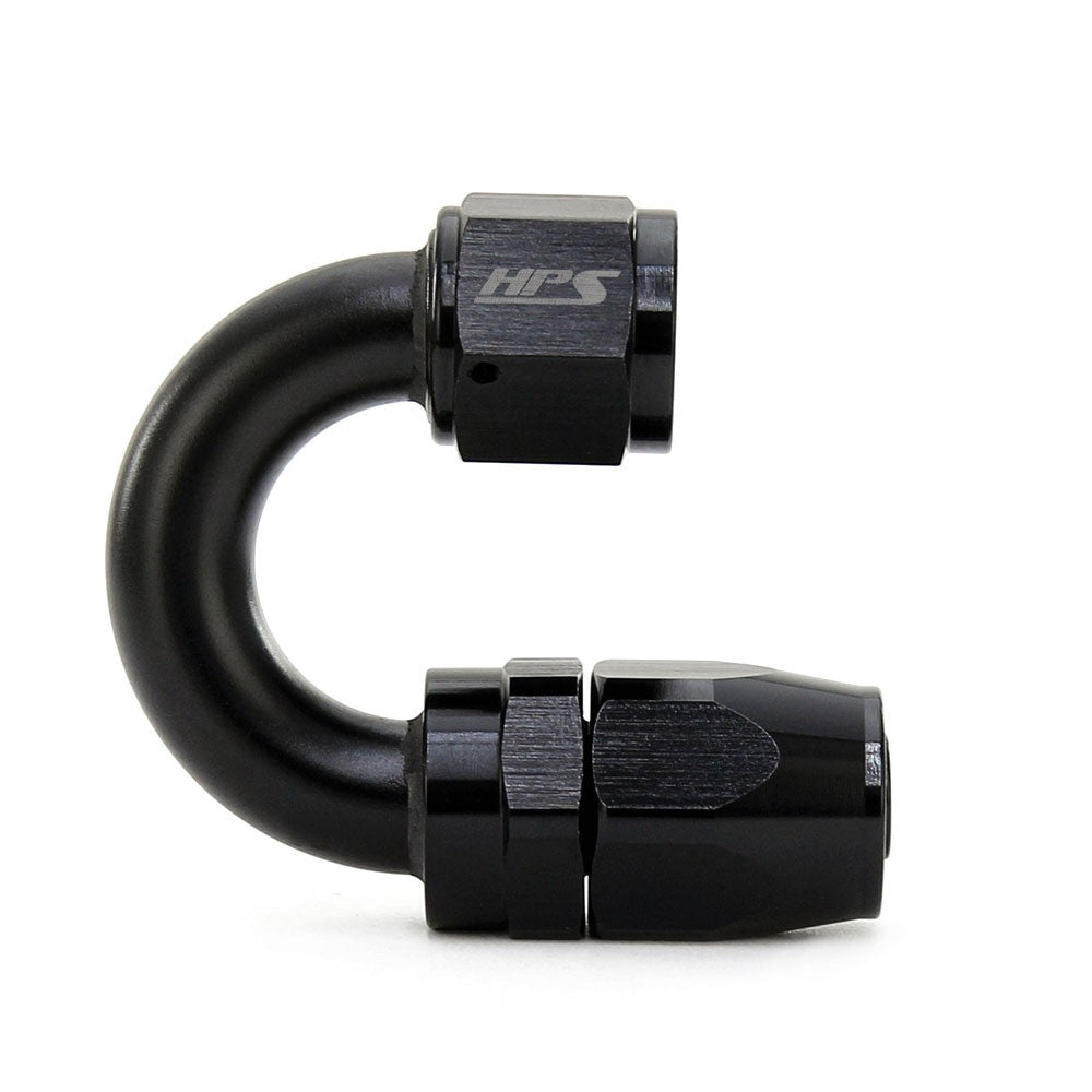 HPS 250-1806 Double Swivel Hose End to AN Female Fitting -6 180 Degree HPS-250-1806