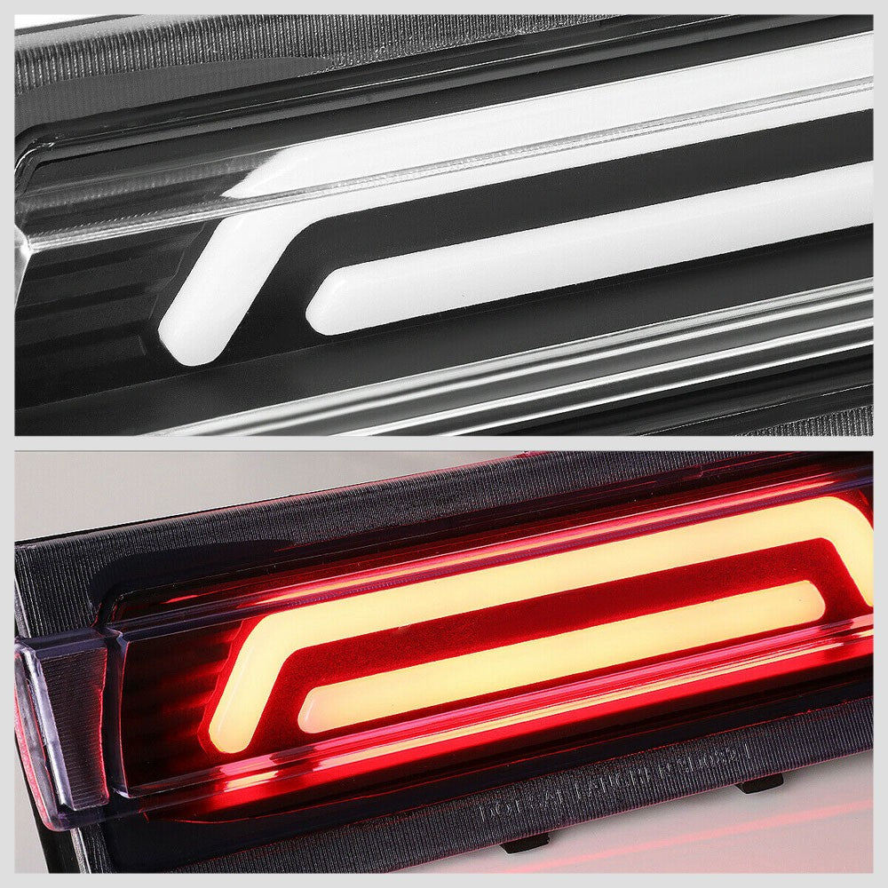 Black Housing/Clear Lens 3D LED Bar Rear Third Brake Light For 91-96 Corvette C4-Lighting-BuildFastCar
